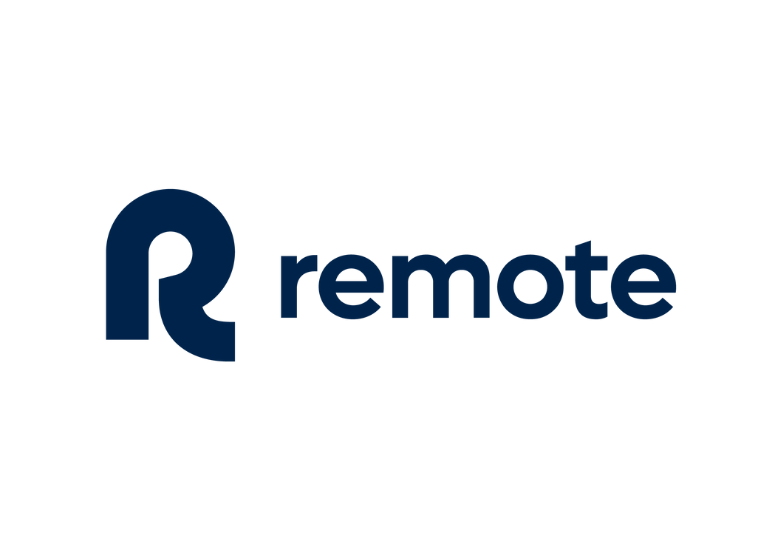 Remote logo in dark blue